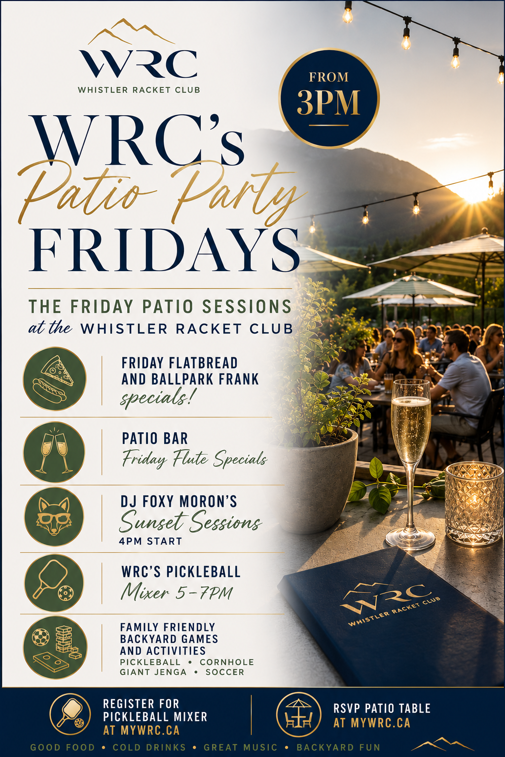 Patio Party Fridays poster