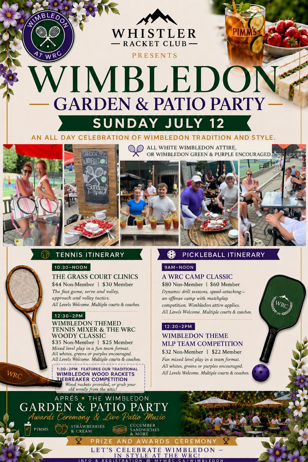 Wimbledon Garden & Patio Party — Sunday July 12